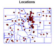 map of Colorado drug treatment facilities