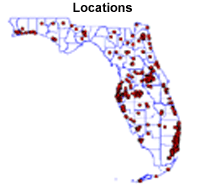 map of Florida Treatment Centers